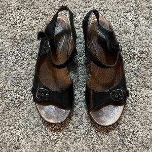 Dansko Black Women's Sandals